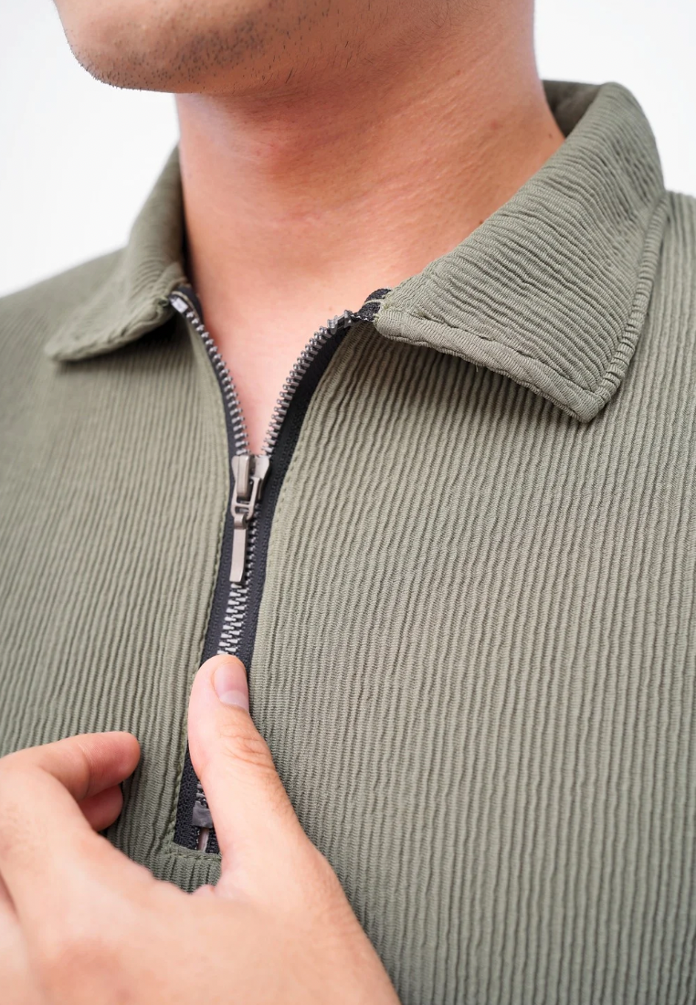 Ryusei Polo Pria SHIN Fit Basic | Polo dengan Tekstur Unik