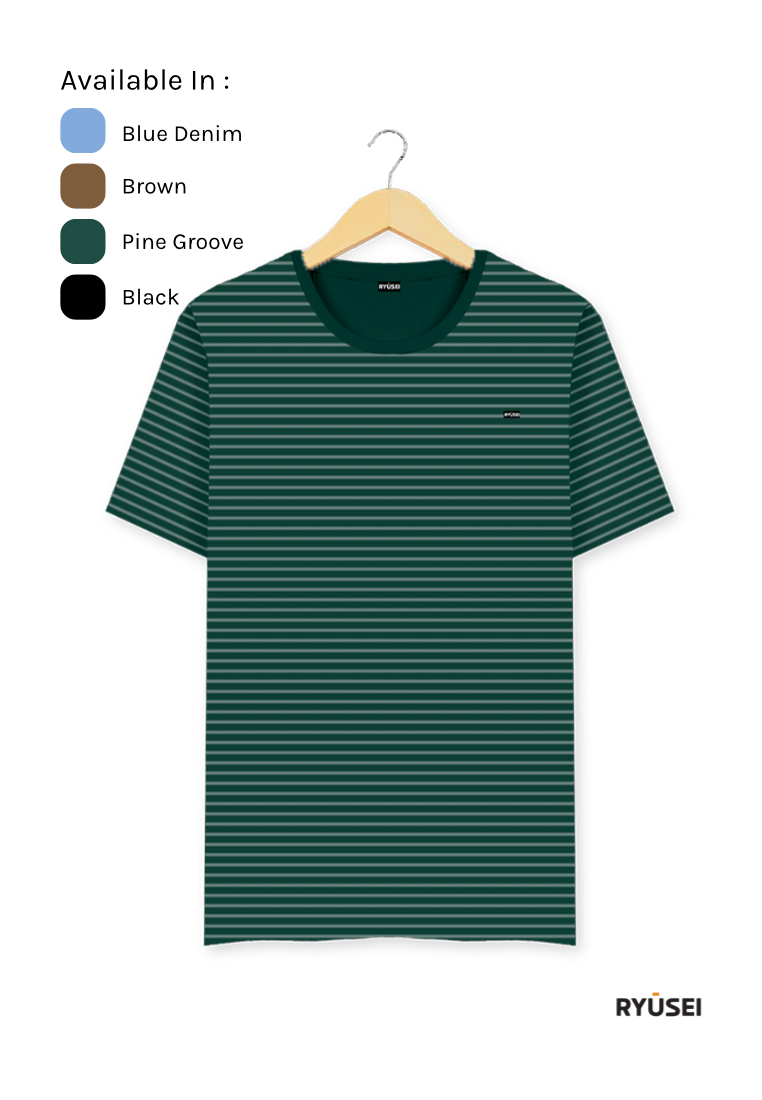 Ryusei Kaos Pria Kitagawa Stripe