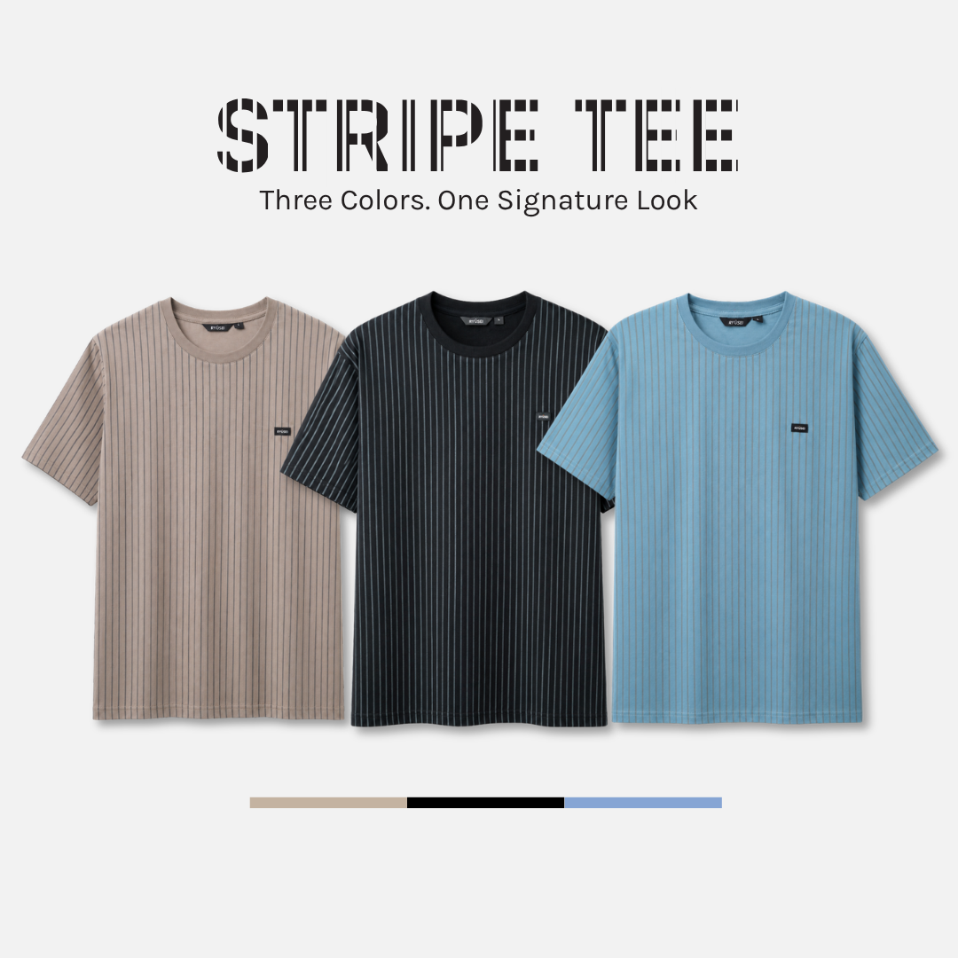 Ryusei Kaos Pria Kitahara Stripe