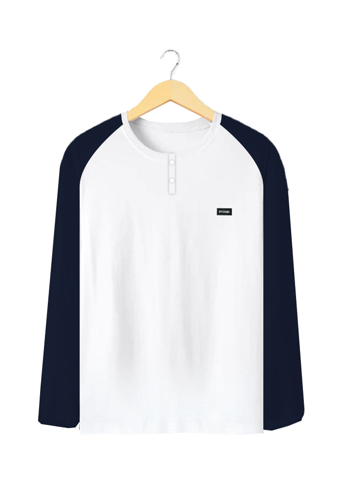 Ryusei Tshirt Fukushi Button Long Sleeve - Ryusei