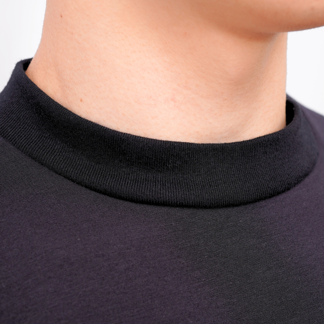 Ryusei Fitted Tee Medium Neck Neo Flex - Kaos Pria Medium Neck Slim Fit Premium