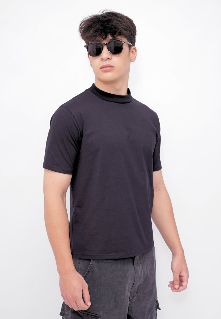 Ryusei Fitted Tee Medium Neck Neo Flex - Kaos Pria Medium Neck Slim Fit Premium
