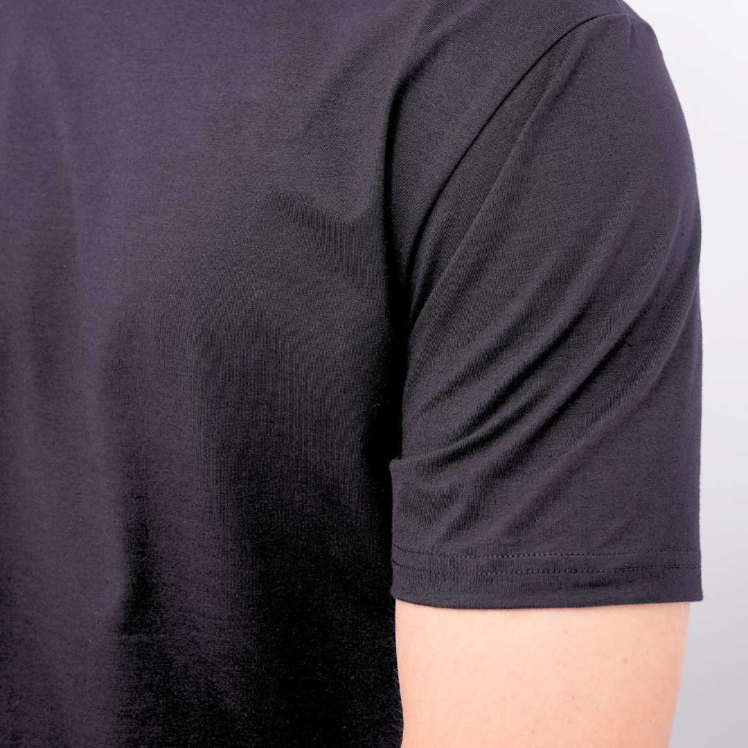 Ryusei Fitted Tee Medium Neck Neo Flex - Kaos Pria Medium Neck Slim Fit Premium
