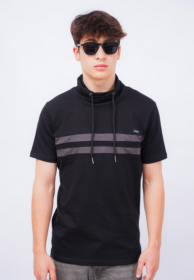 Ryusei Kaos Pria Turtleneck Nandito Hyo Black