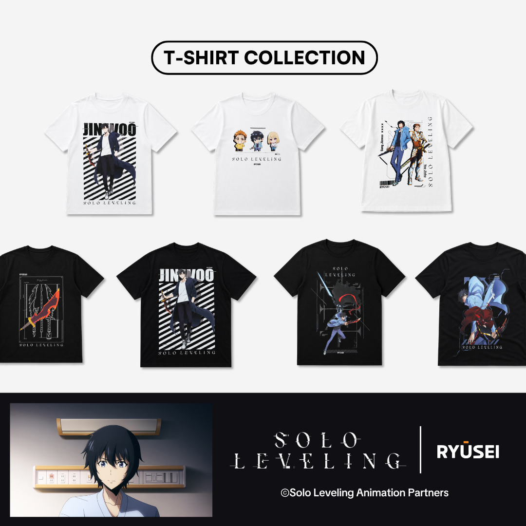 [Exclusive Collaboration] Ryusei x Solo Leveling Official License – T-Shirt Premium Series