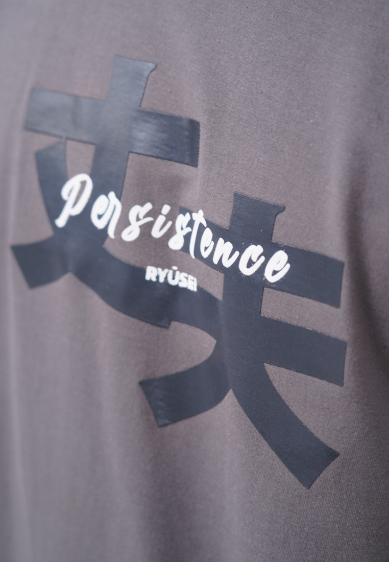 Ryusei Kaos Pria Persistence Dark Grey