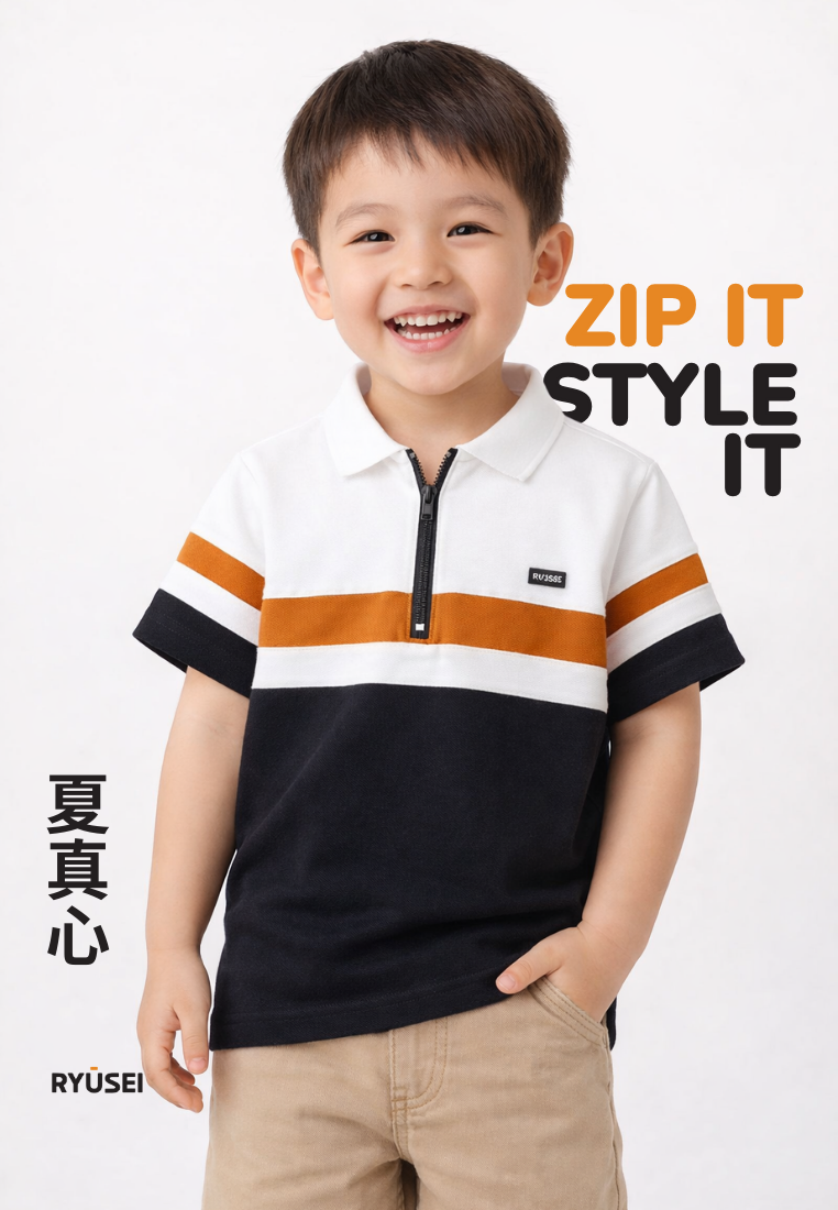 Ryusei Polo Anak Natsuma CMB Black