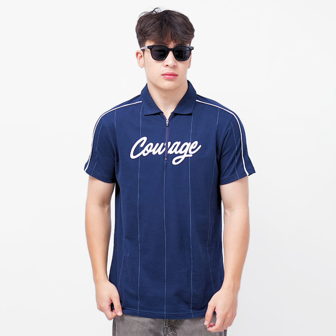 Ryusei Polo Pria Courage Navy
