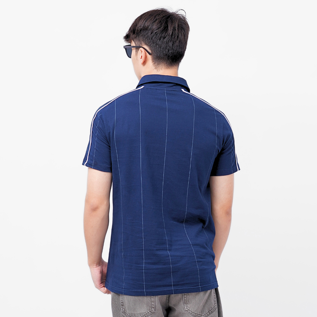 Ryusei Polo Pria Courage Navy
