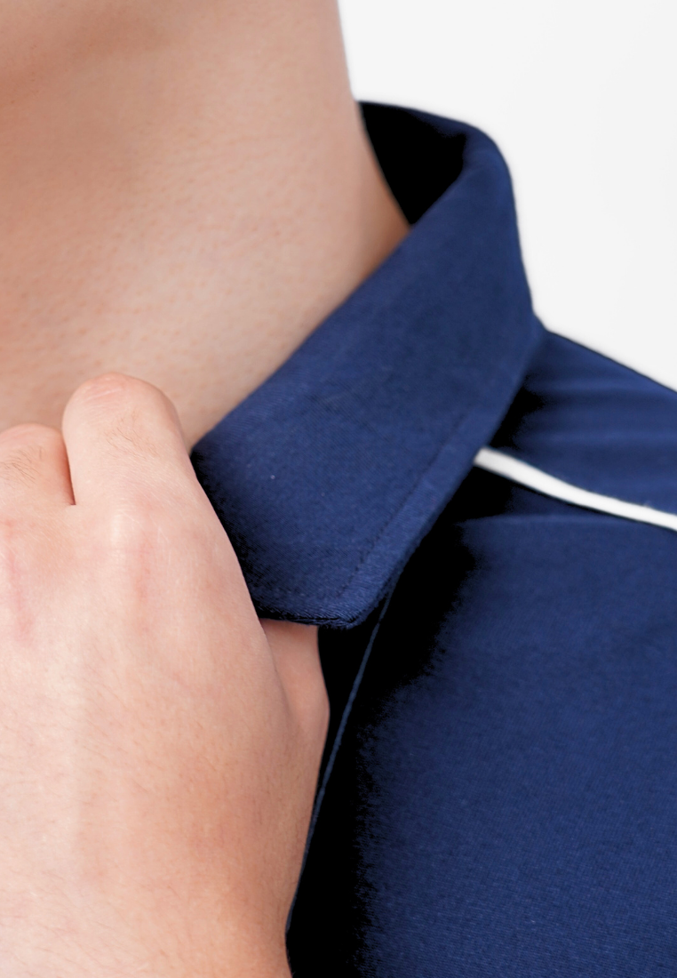 Ryusei Polo Pria Courage Navy