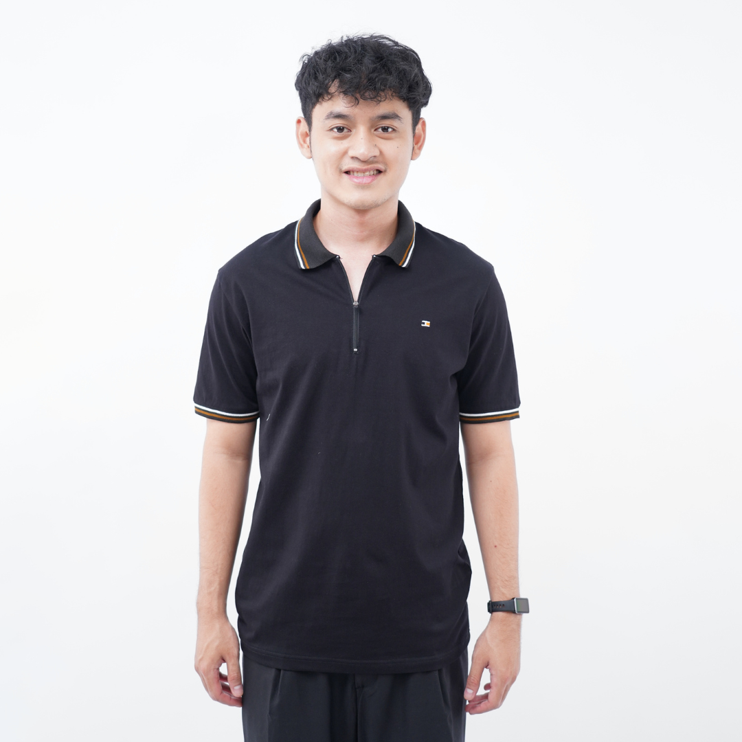 Ryusei Polo Pria Kisaragi Black