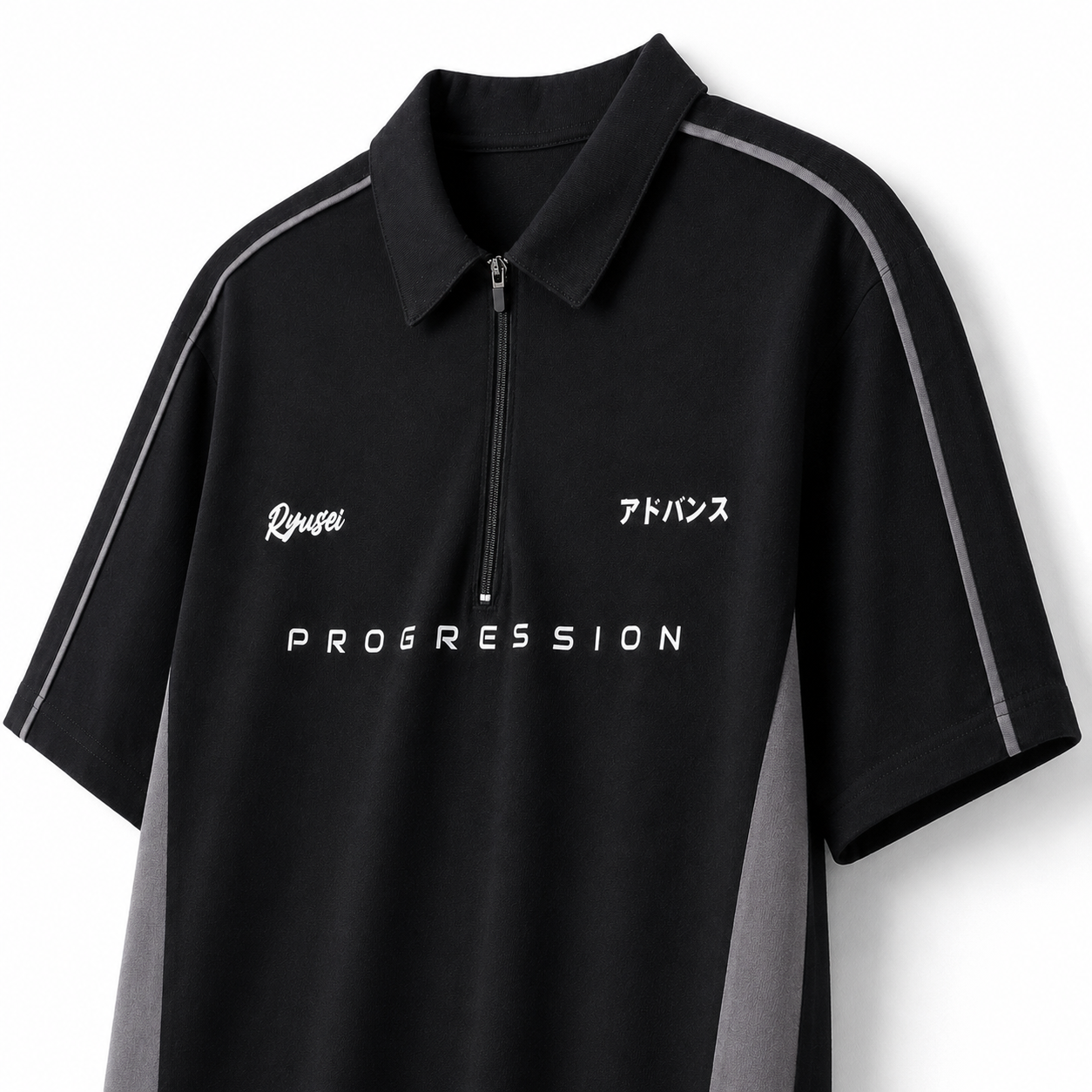 Ryusei Polo Pria Progression Black