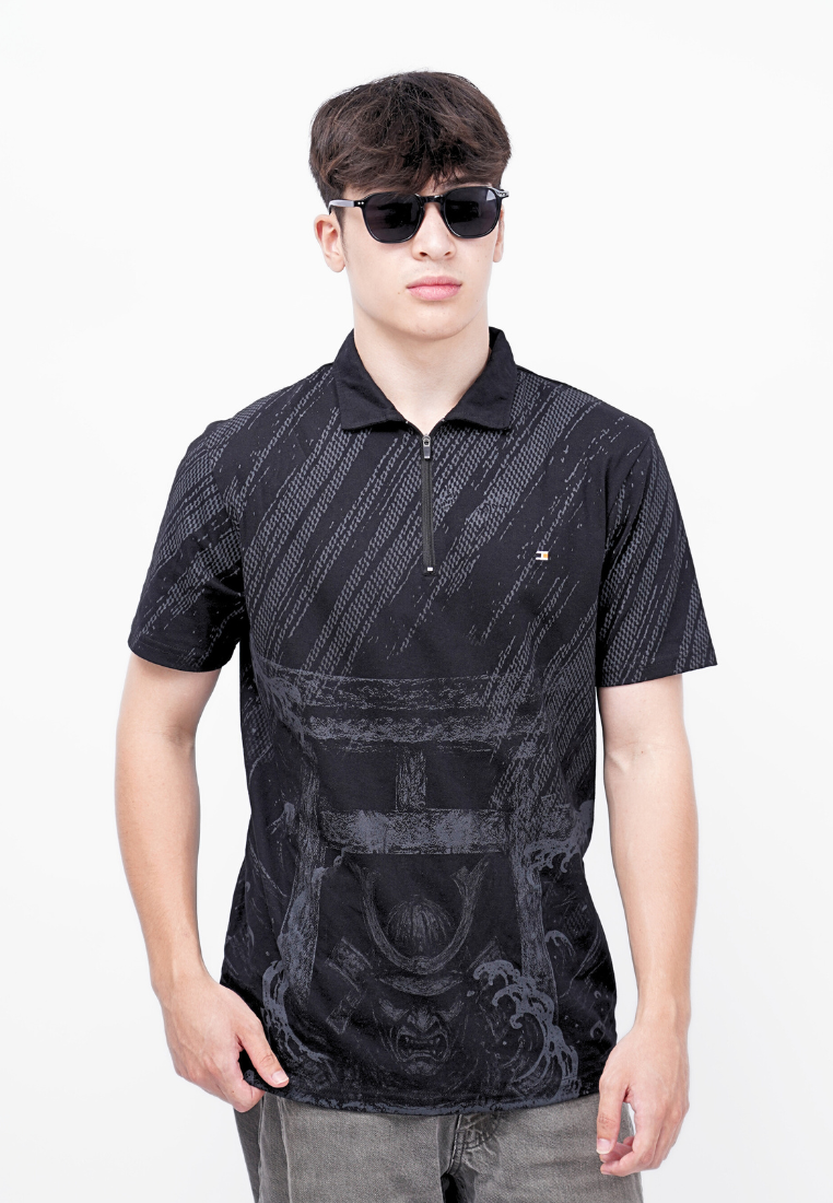 Ryusei Polo Pria Riku FP Black