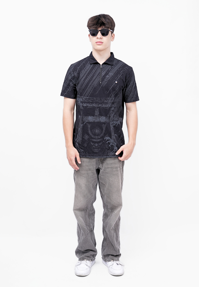 Ryusei Polo Pria Riku FP Black