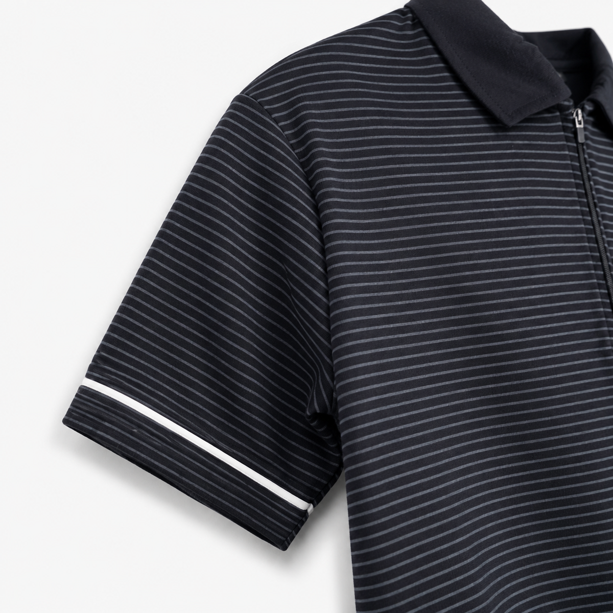 Ryusei Polo Pria Higashi Stripe Black