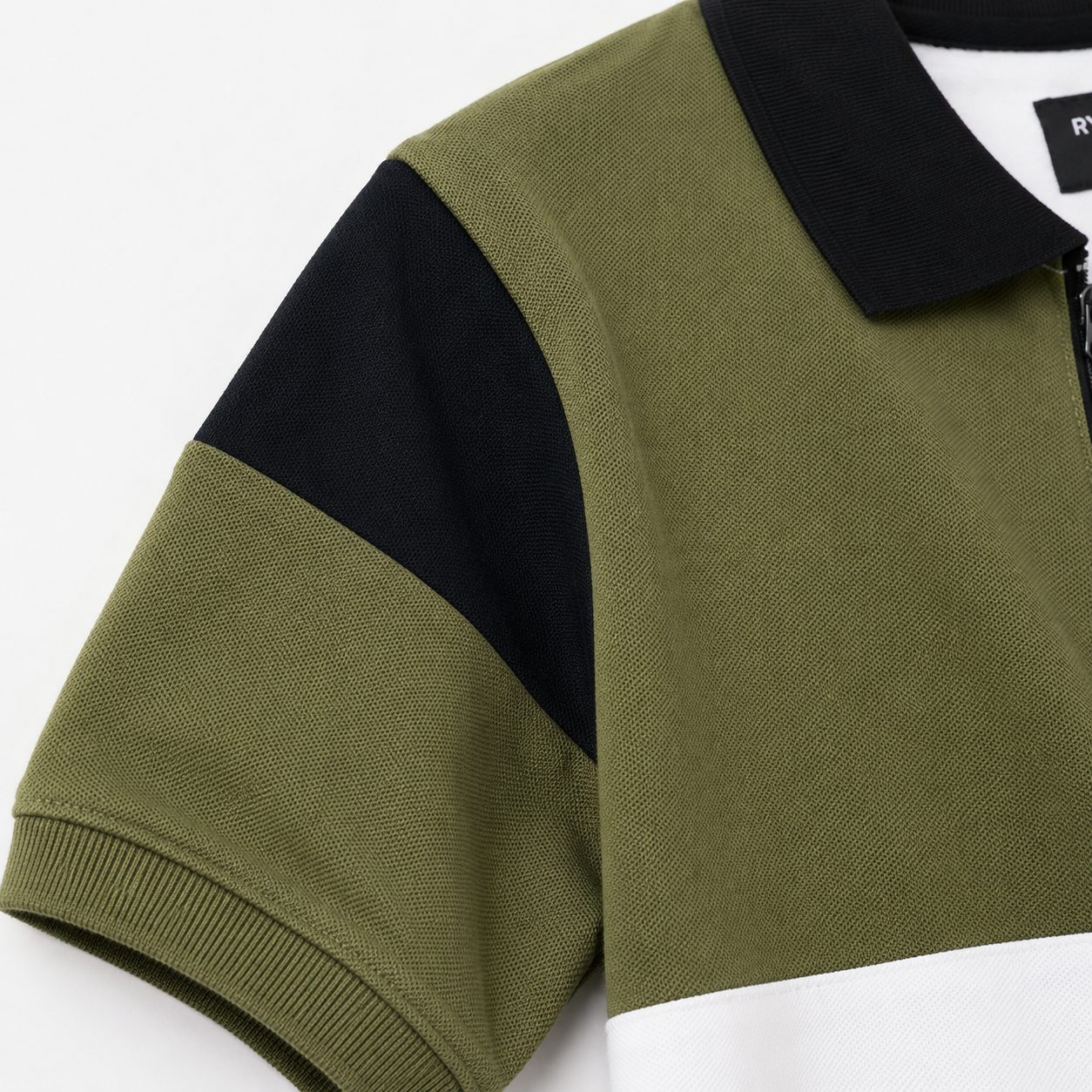 Ryusei Polo Pria Sagahara Army Green