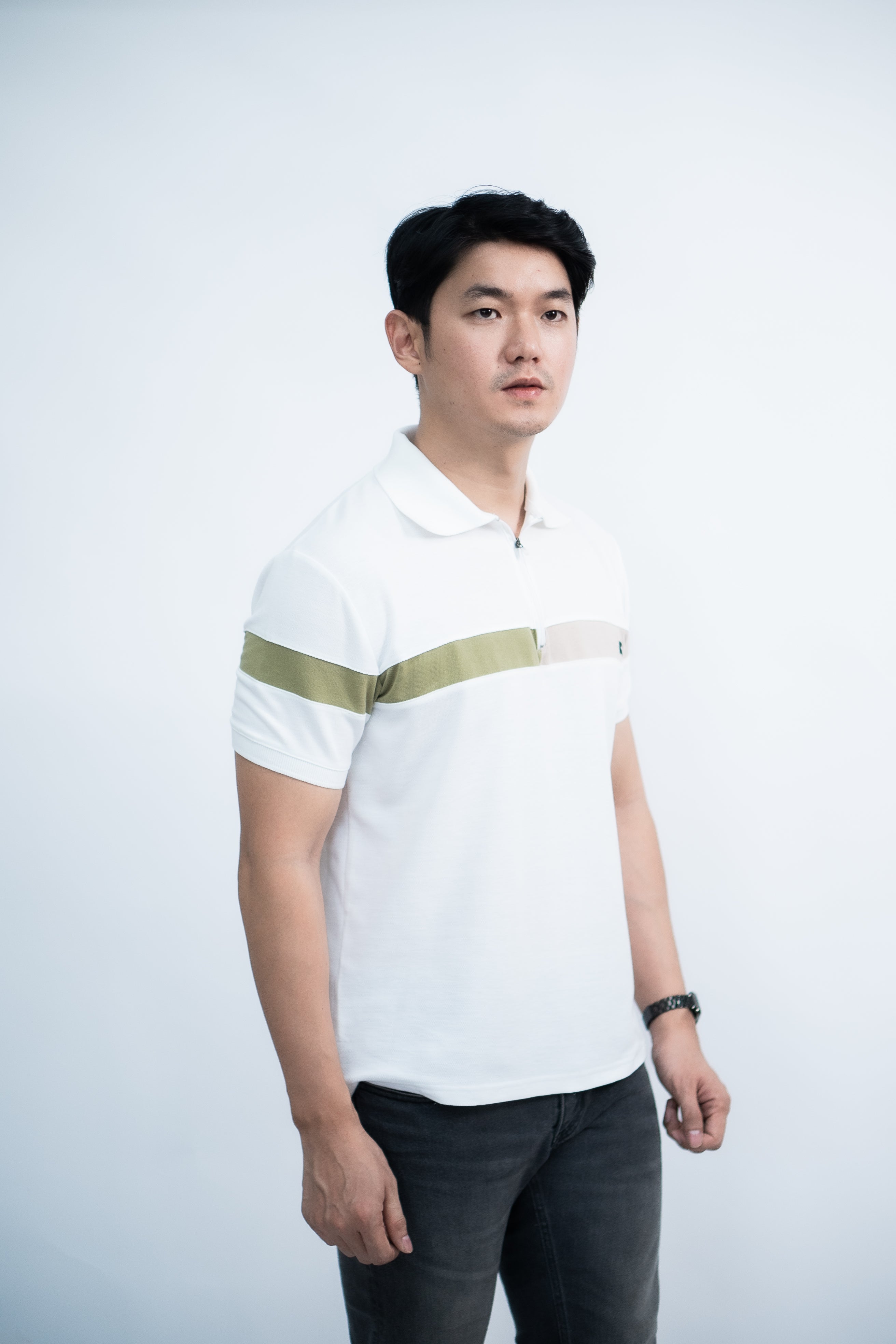 Ryusei Polo Pria Kushiro CMB White