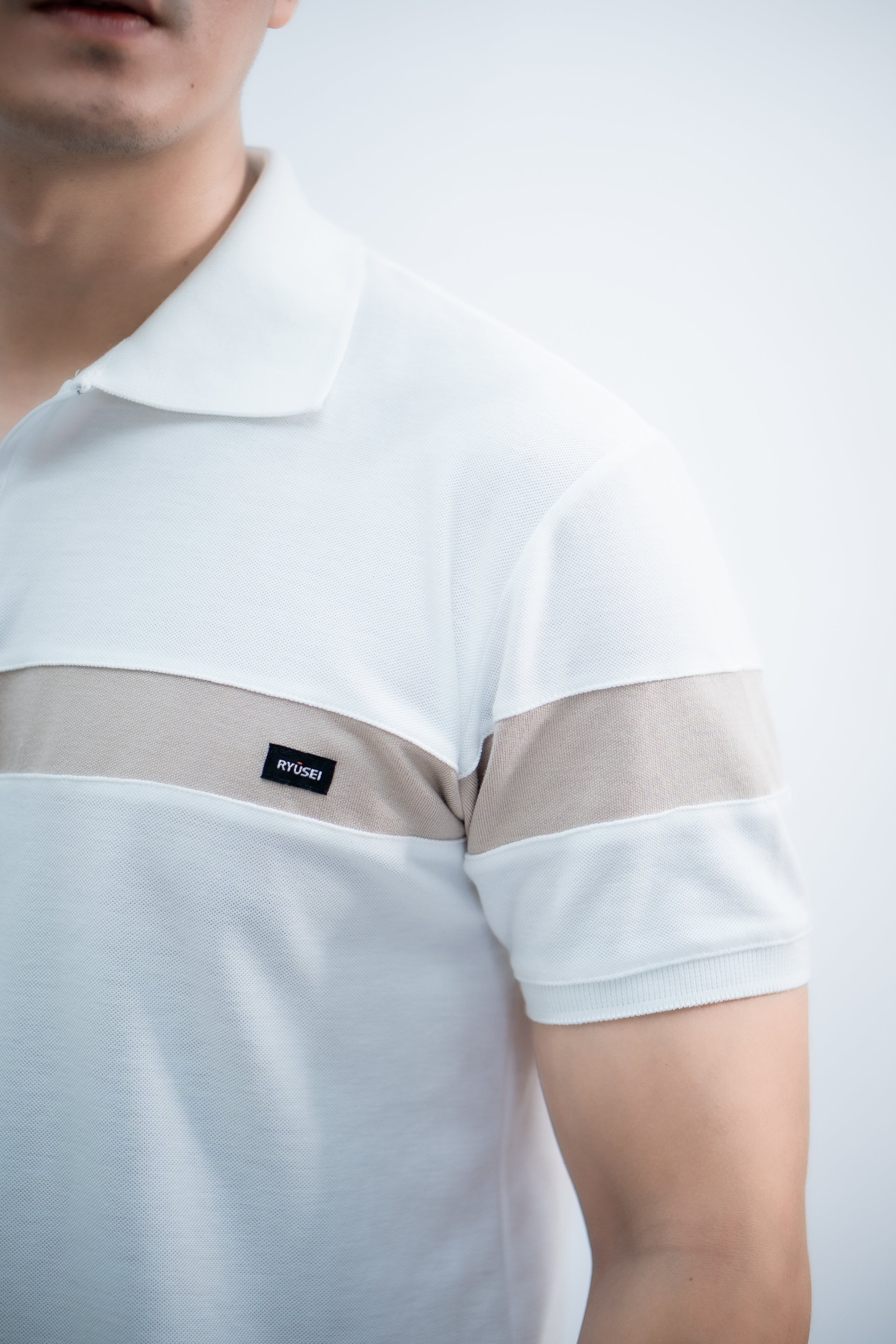 Ryusei Polo Pria Kushiro CMB White