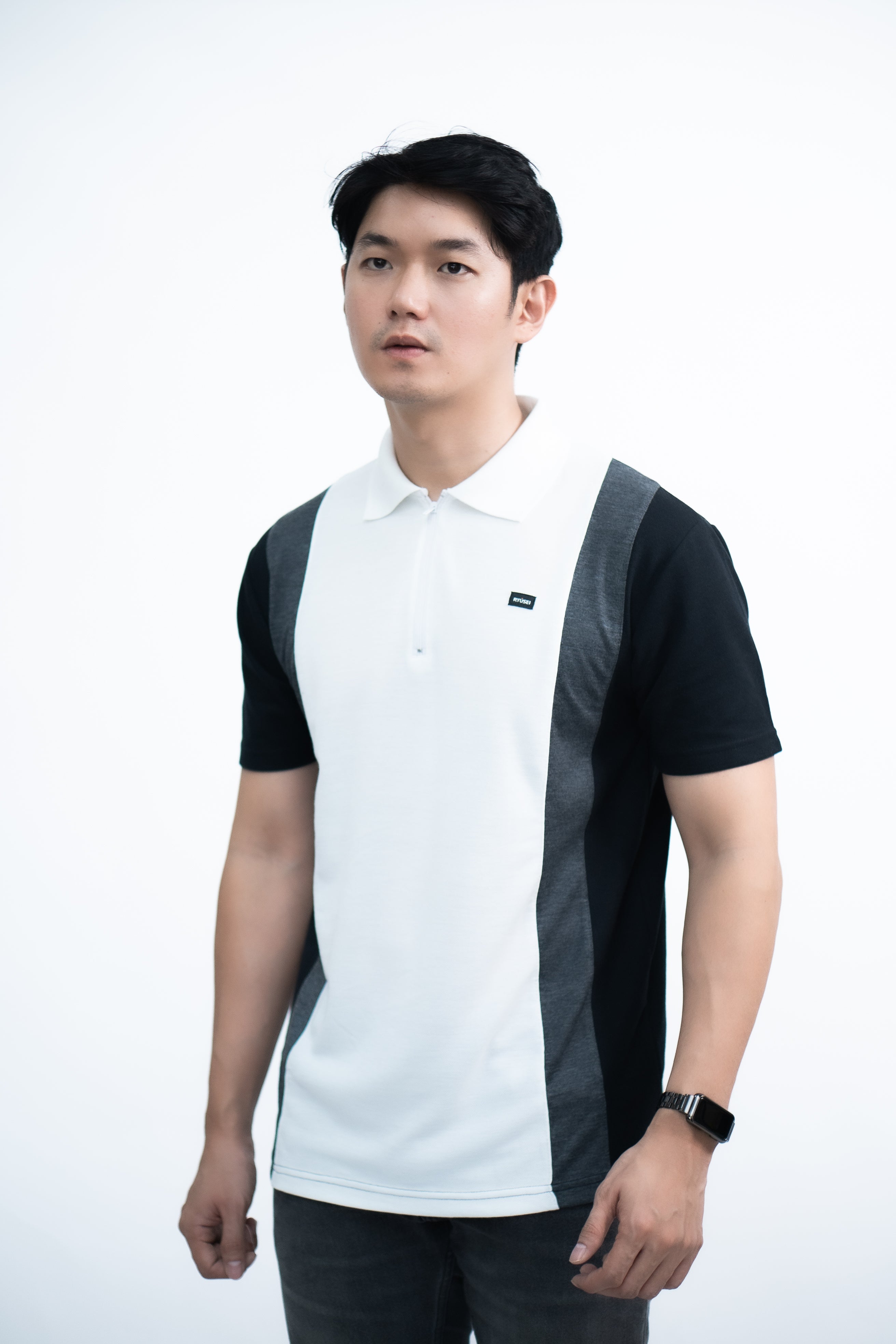 Ryusei Polo Pria Hiraki CMB Black