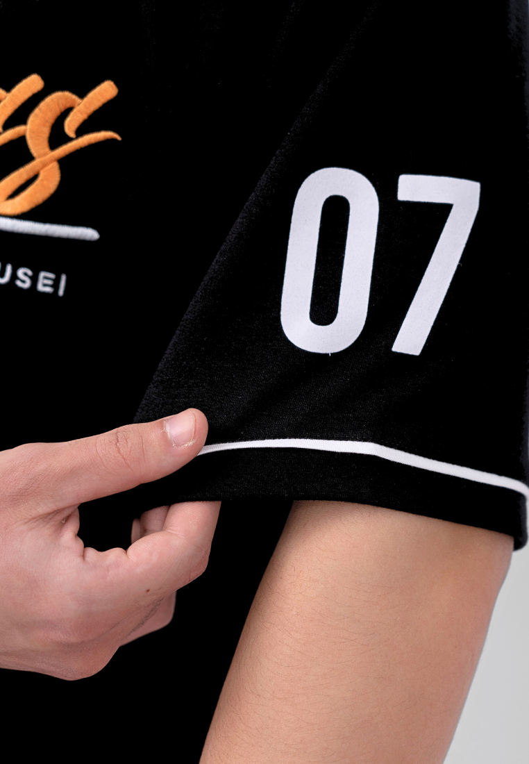 Ryusei Kaos Pria Boxy Oversize Boldness Black