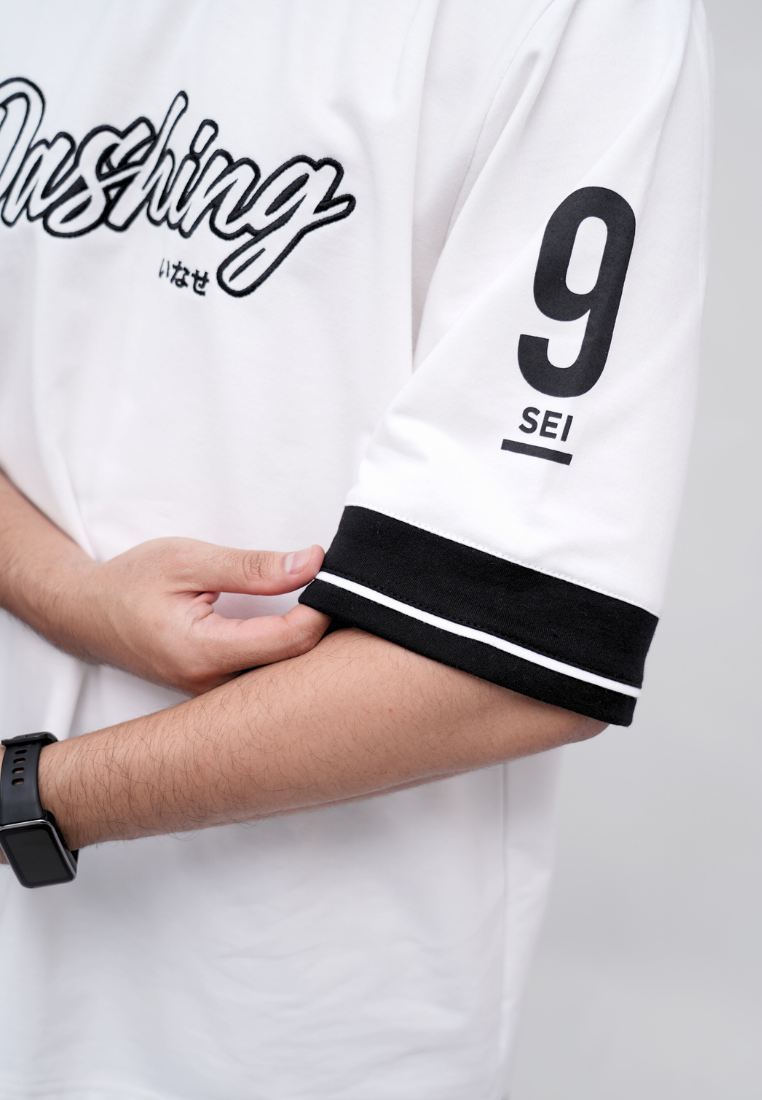 Ryusei Kaos Pria Boxy Oversize Dashing White
