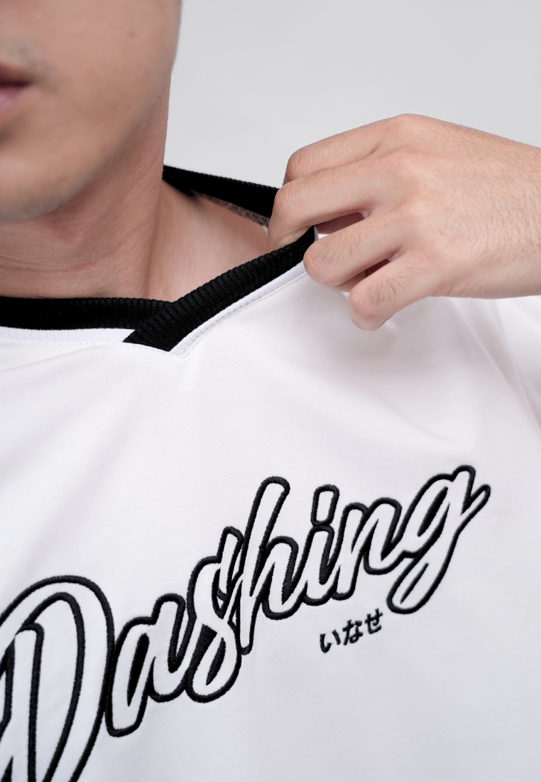 Ryusei Kaos Pria Boxy Oversize Dashing White