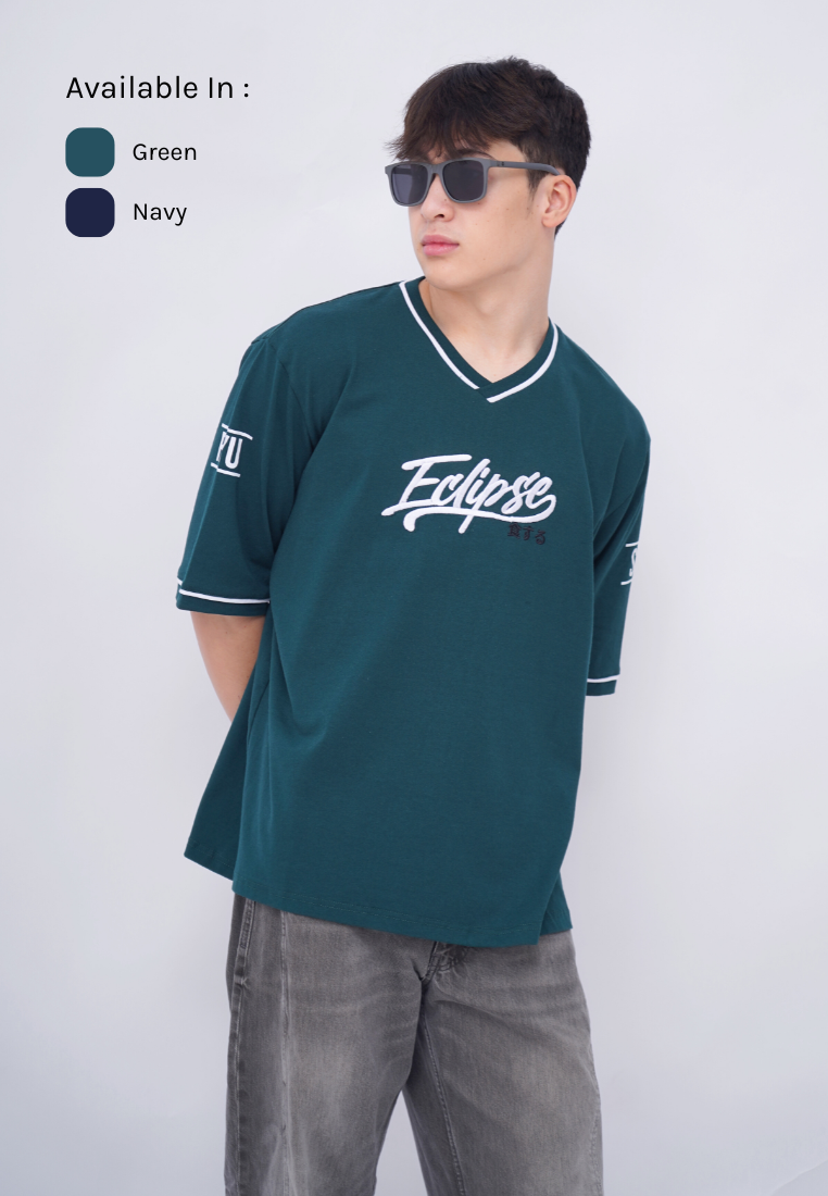 Ryusei Oversize T-shirt Jersey Streetwear Eclipse- Bordir