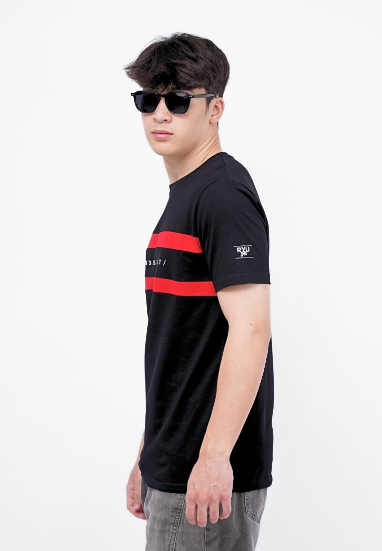 Ryusei Kaos Pria Candescent Black