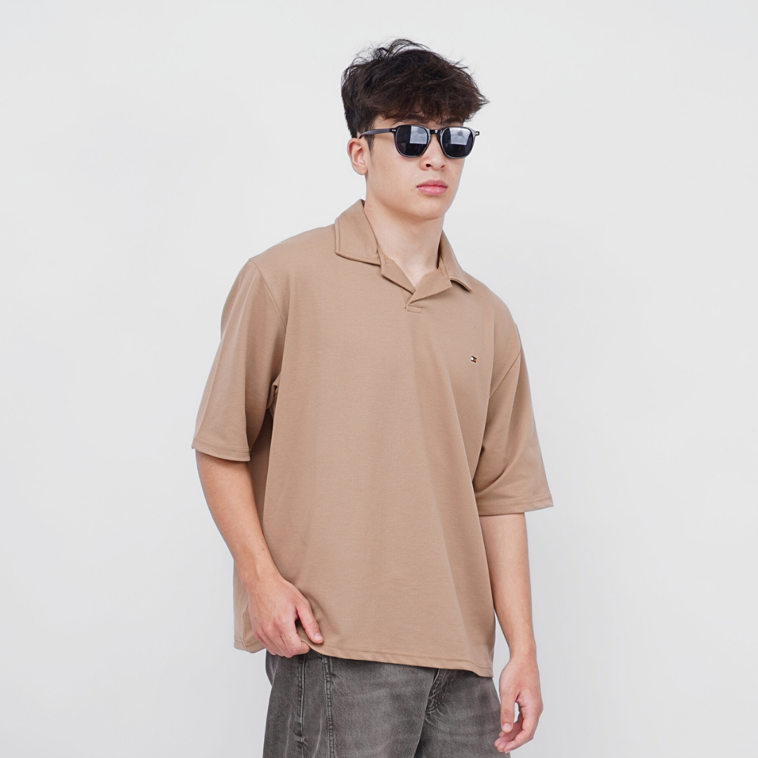 Ryusei Polo Oversize Kudo Twill – Polo dengan Tekstur Unik