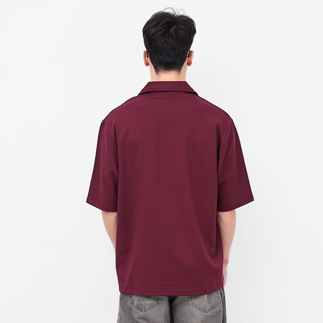 Ryusei Polo Oversize Kudo Twill – Polo dengan Tekstur Unik