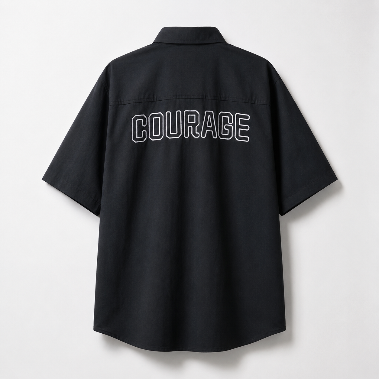 Ryusei Kemeja Pria Oversize Courage Black