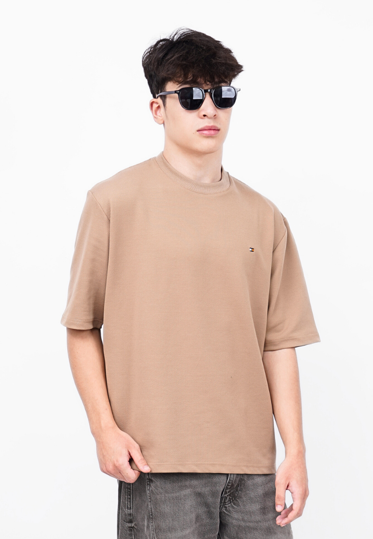 Ryusei T-shirt Oversize Kudo Twill – Kaos dengan Tekstur Unik
