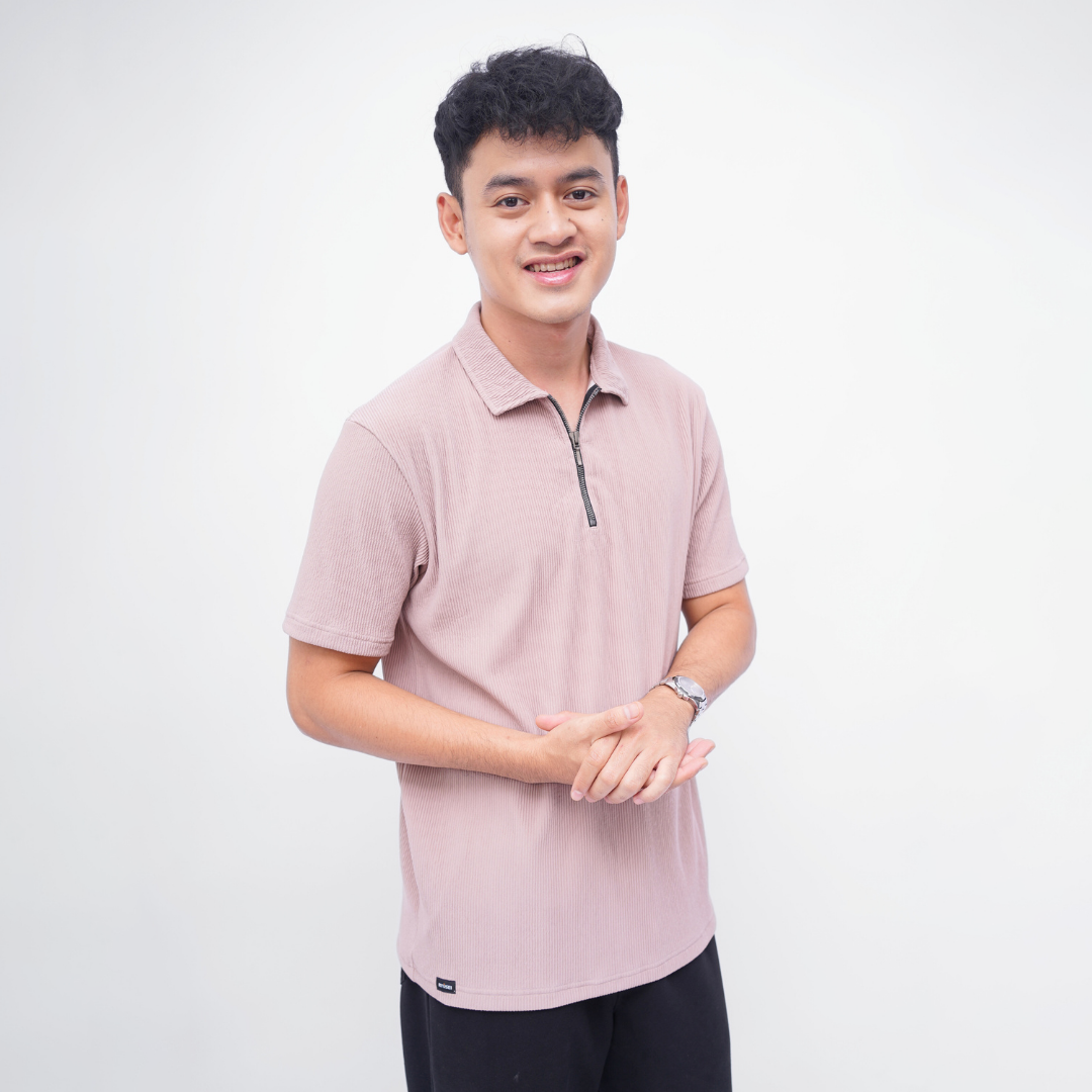 Ryusei Polo Pria SHIN Fit Basic | Polo dengan Tekstur Unik