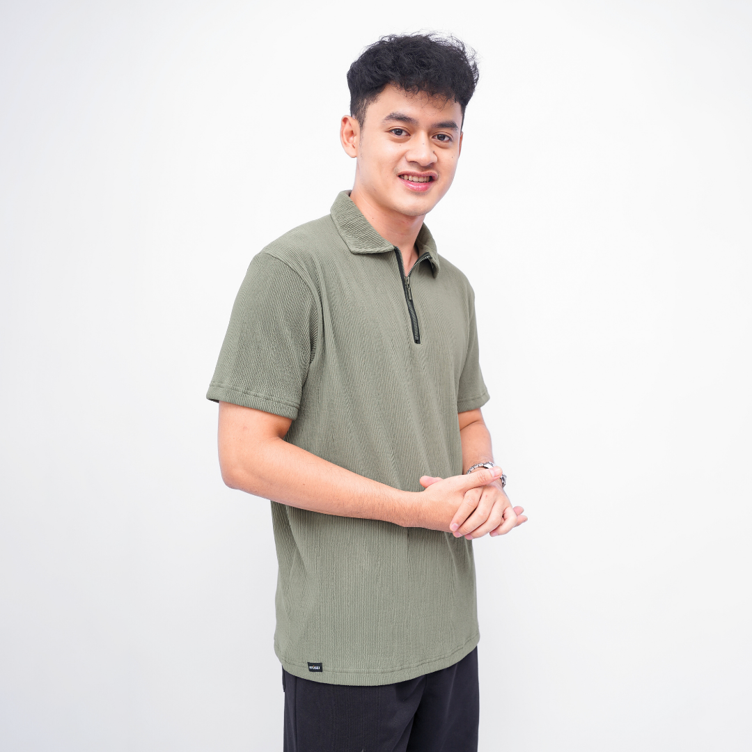 Ryusei Polo Pria SHIN Fit Basic | Polo dengan Tekstur Unik