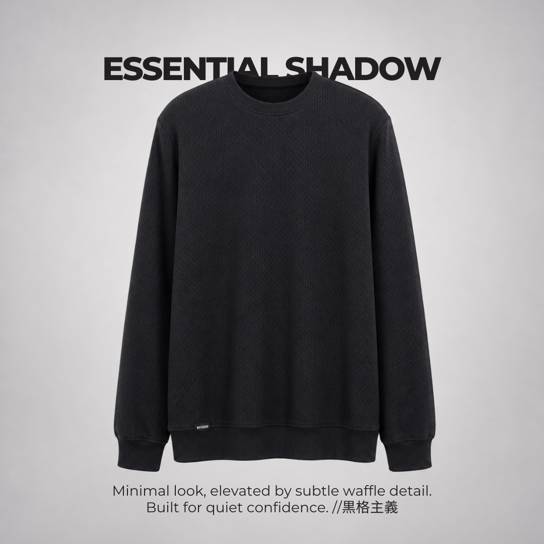 Ryusei Sweater Pria Nao Black
