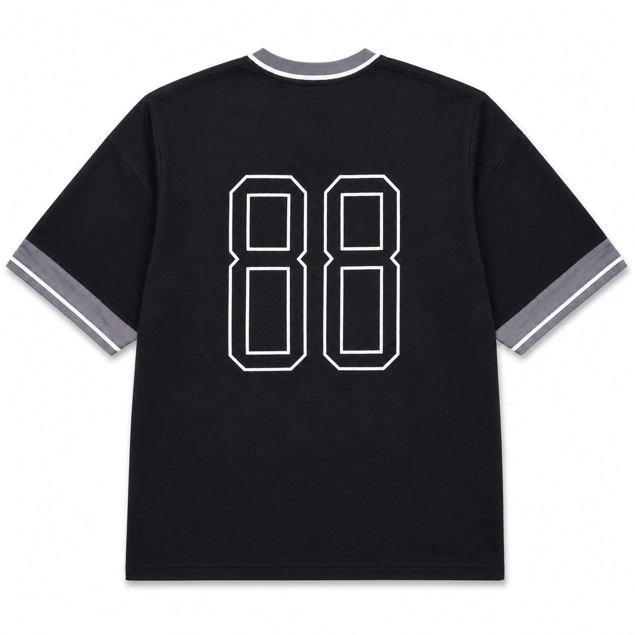 Ryusei Kaos Pria Boxy Oversize Home Run Black