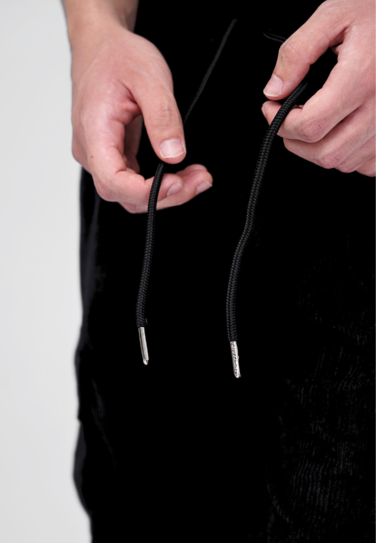 Ryusei Celana Cargo Pendek Corduroy Hitam Short Pants Premium Daily Wear