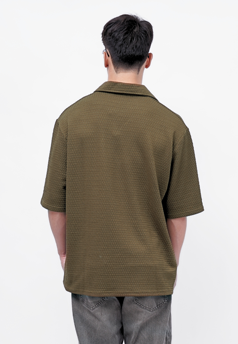 Ryusei Polo Pria Oversize SORA Knit - Polo Knit Kasual Harian