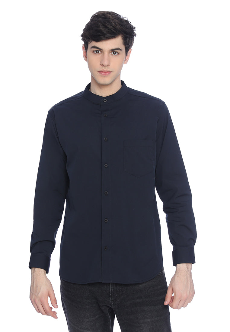 Ryusei Shirt Fukuzawa Long Sleeve Black - Ryusei