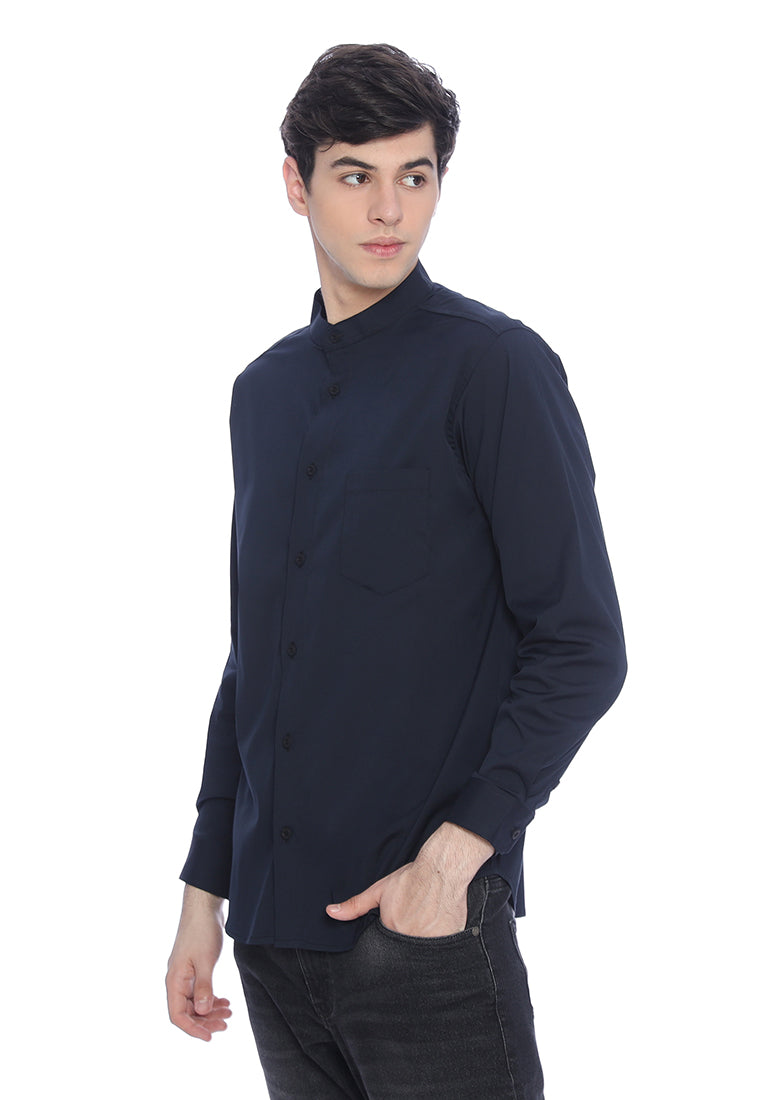 Ryusei Shirt Fukuzawa Long Sleeve Black - Ryusei