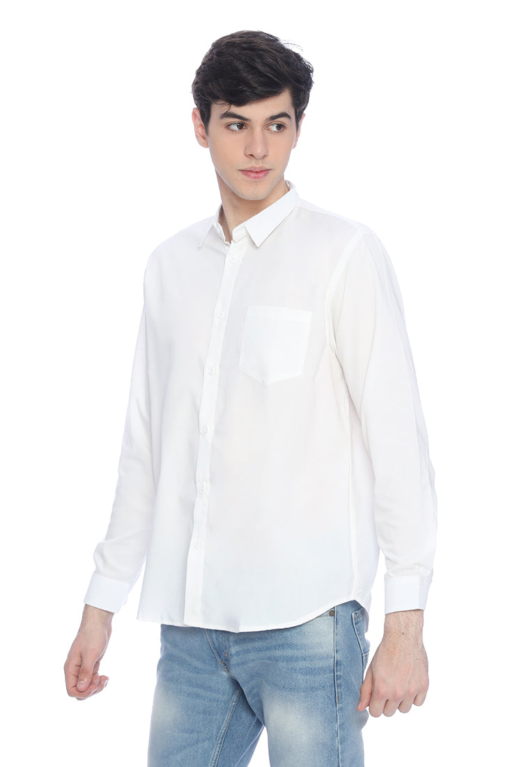 Ryusei Kemeja Kasumi Long Sleeve White - Ryusei