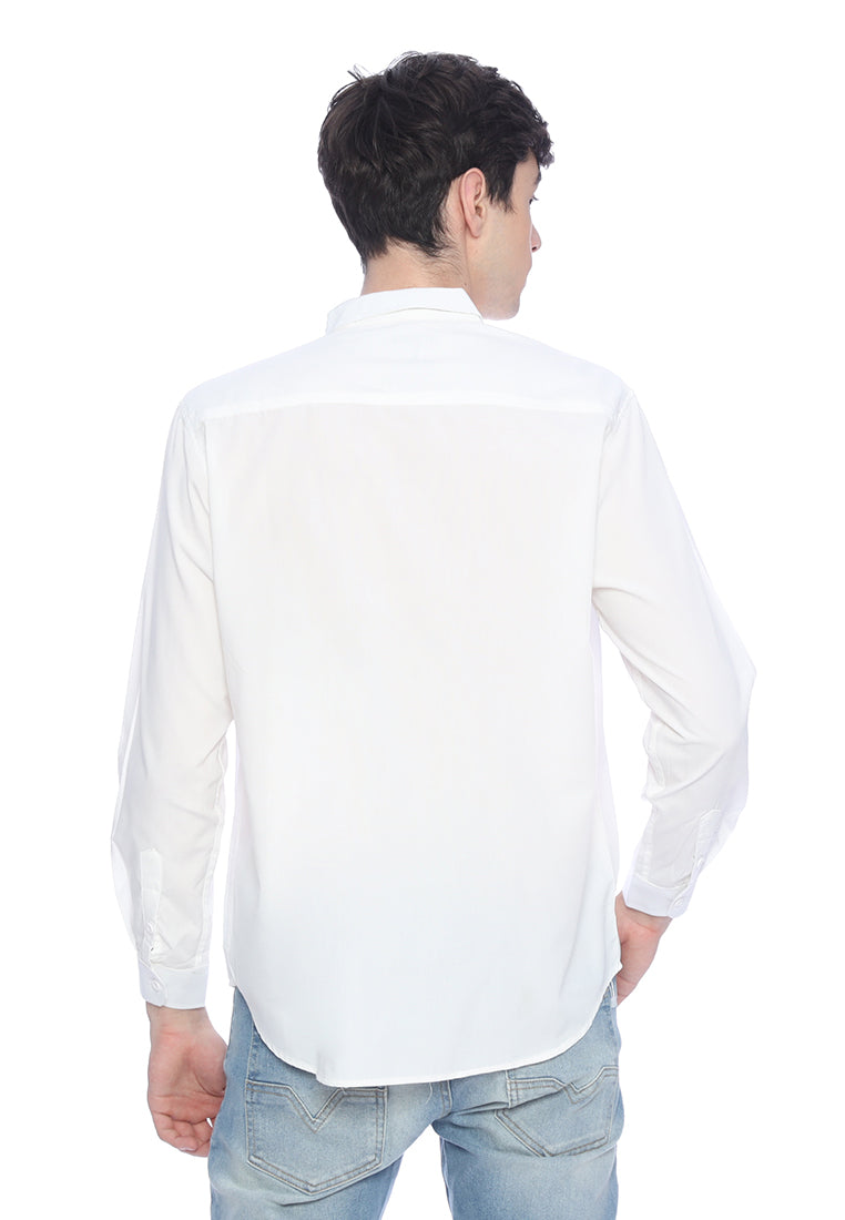 Ryusei Kemeja Kasumi Long Sleeve White - Ryusei