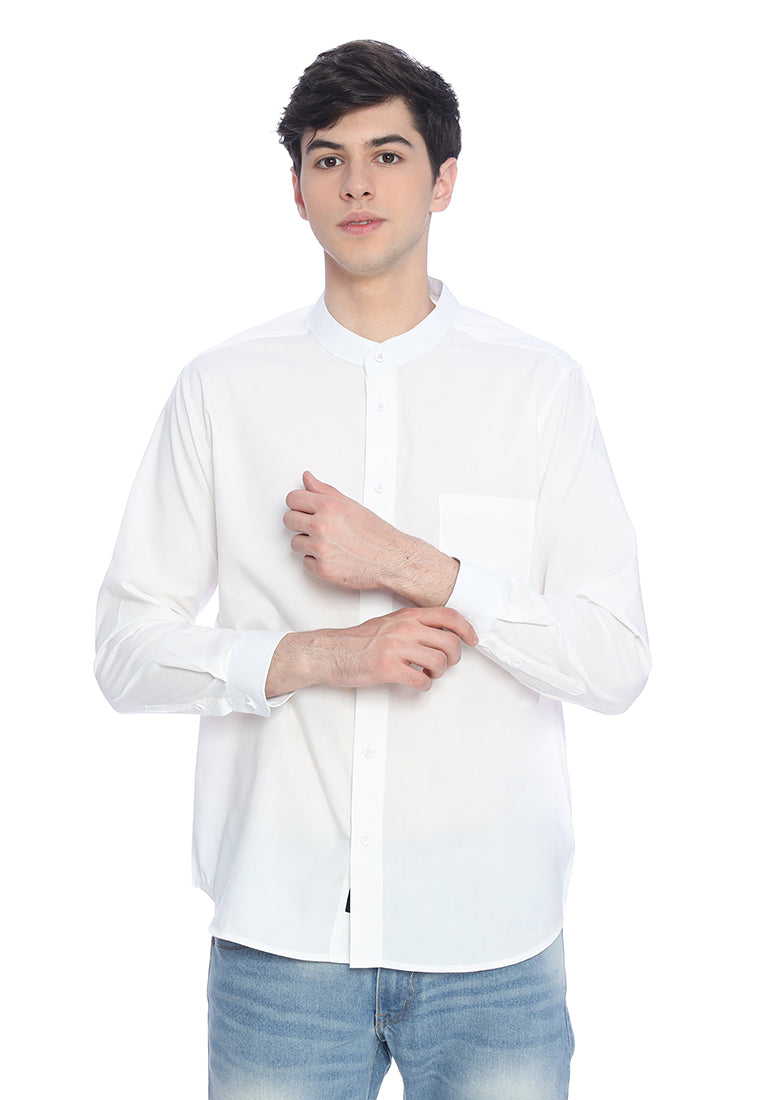 Ryusei Kemeja Katashi Long Sleeve White - Ryusei