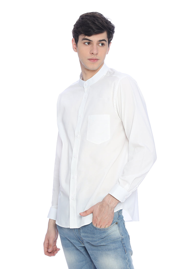 Ryusei Kemeja Katashi Long Sleeve White - Ryusei