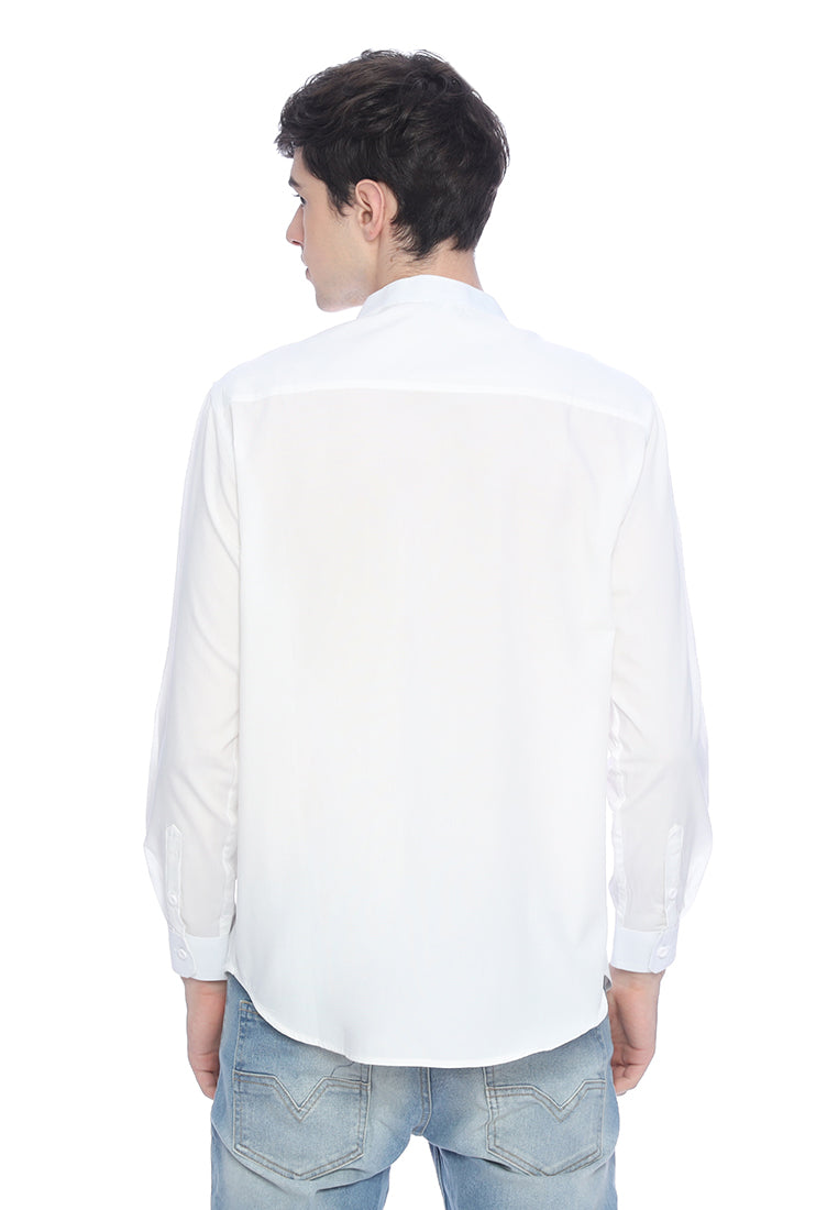 Ryusei Kemeja Katashi Long Sleeve White - Ryusei