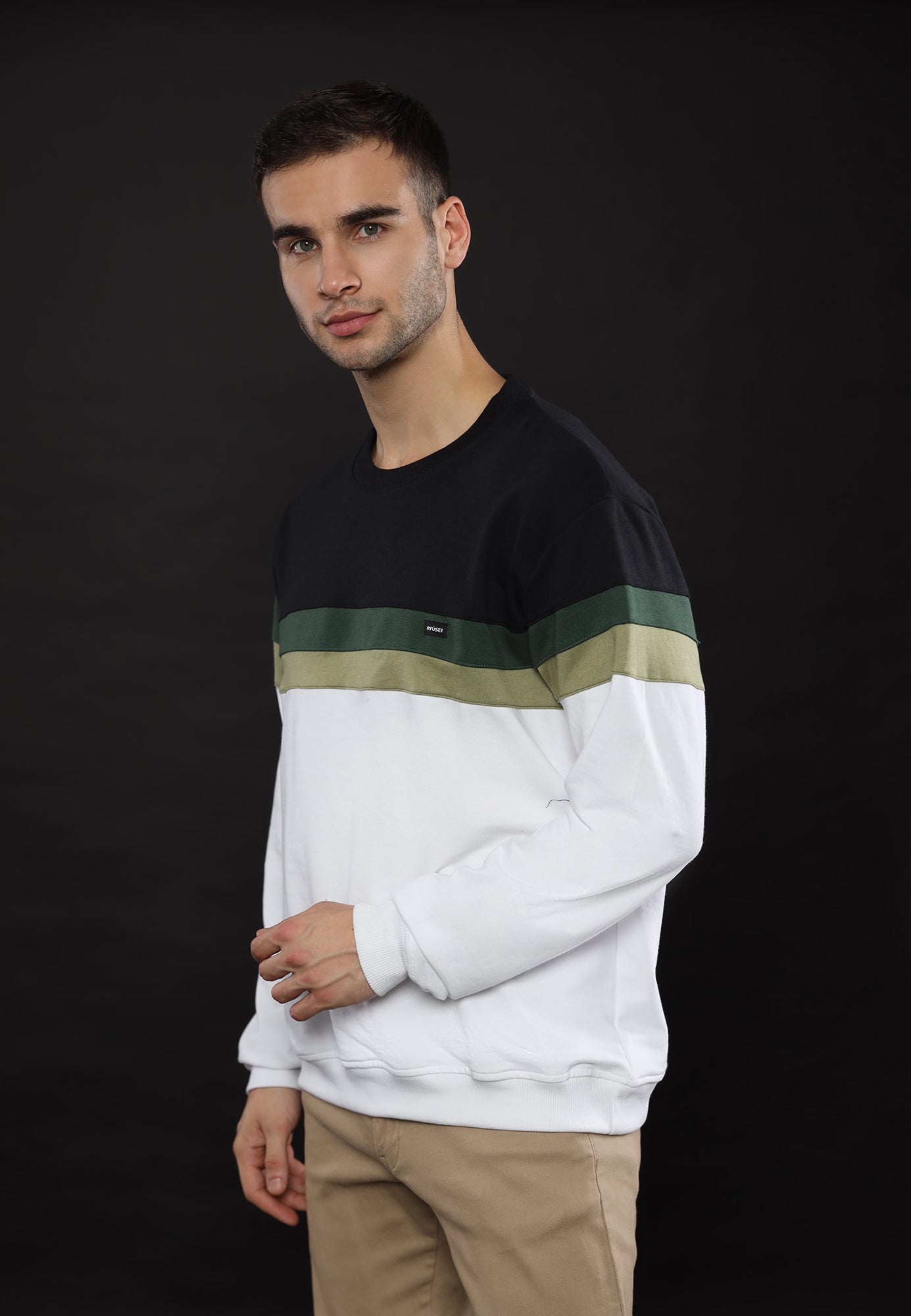 Ryusei Sweater Pria Towada CMB White