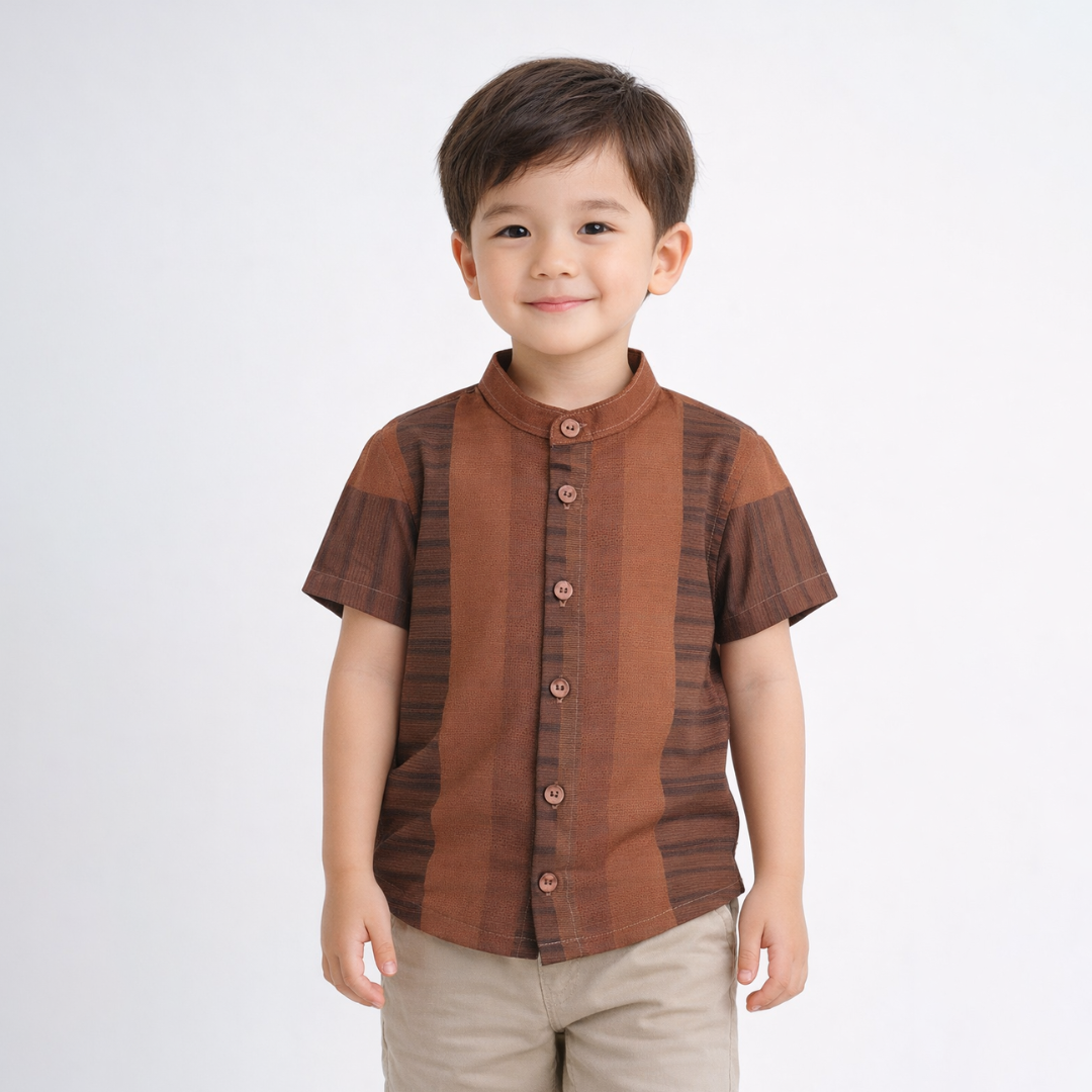 Ryusei Kemeja Anak Lengan Pendek Yahata