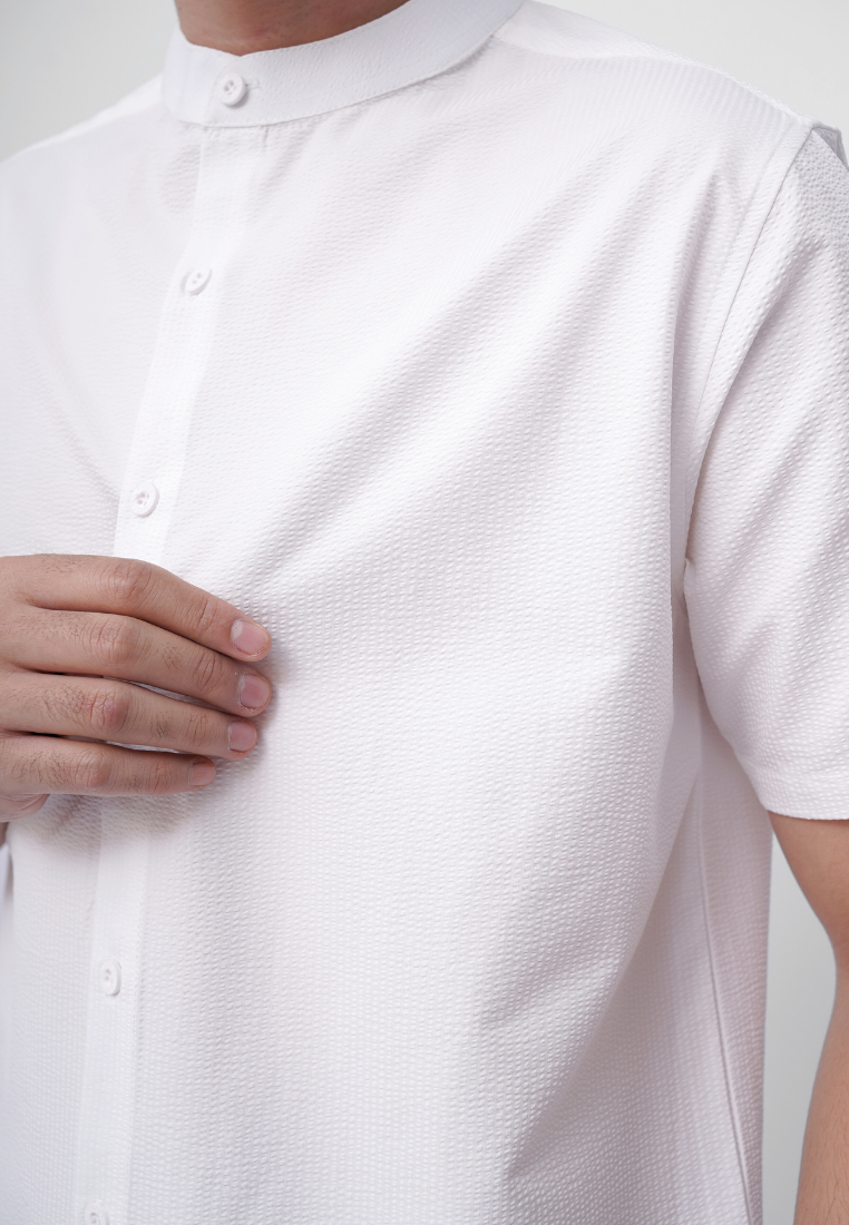 Ryusei Kemeja Kerah Koko Lengan Pendek Seijiro