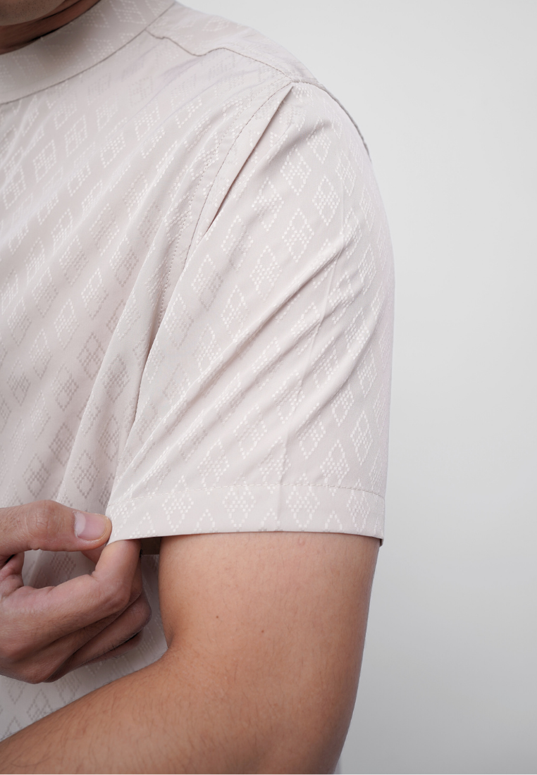 Ryusei Kemeja Kerah Koko Lengan Pendek Yama