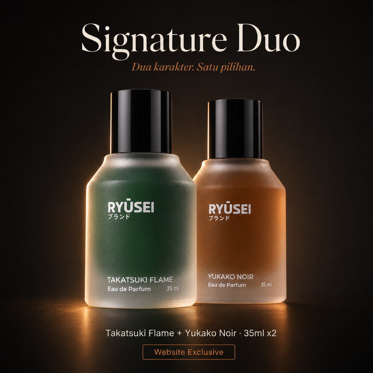 [Bundle] Ryusei Signature Duo Set - Eau de Parfum 35ml x2 - Parfum Pria Bold & Calm